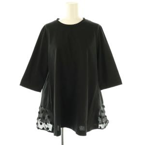 24AW シアードットチュニック カットソー F ブラック /DF OS
