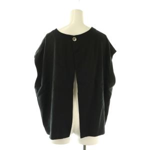 24SS ショートベスト 2WAY F ブラック /DF OS