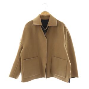 MAX MARA WEEKEND LINE ウールリバーシブルショートコート 36 ベージュ ネイビー