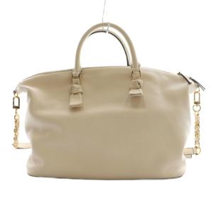TORY BURCH ハーパー スラウチー サッチェル 2WAY トートバッグ ショルダー レザー オフホワイト /SS OS