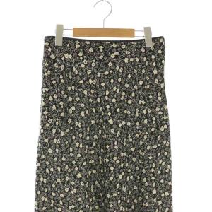 BALLSEY 25SS レジェフラワープリントマーメイドスカート 36 ブラック マルチカラー /DO OS