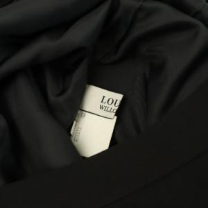 Loulou Willoughby 24SS アシメフリルタイトスカート ロング 1 ブラック /MY OS