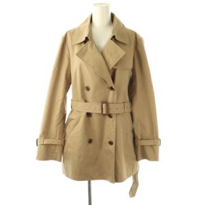 vingt-trois 24SS コットンポリエステルギャバジン ショート トレンチコート 42 ベージュ