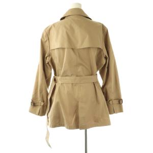 23区 vingt-trois 24SS コットンポリエステルギャバジン ショート トレンチコート 42 ベージュ