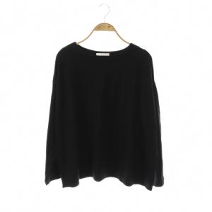 ウォッシャブルウールプルオーバー カットソー F ブラック /DO OS