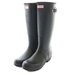 レインブーツ ロング UK9 黒 ブラック W23499 /SS OS