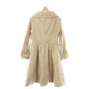 René フラワー刺繍 中綿コート ロング 36 ベージュ /HK OS