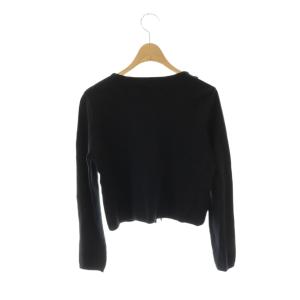 TOCCA リボン カーディガン ニット M ブラック /DF OS