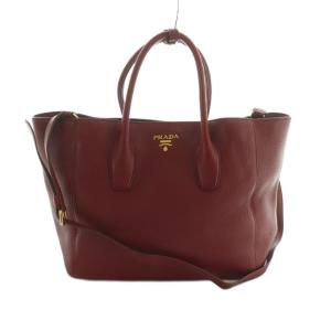 2WAY トートバッグ ワインレッド