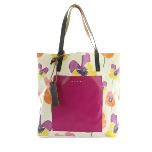 トートバッグ 花柄 マゼンタピンク マルチカラー SHMP0052A1 /MI OS