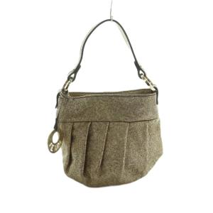 ミニハンドバッグ プリーツ ゴールドカラー /MI OS OH