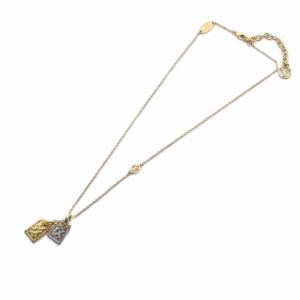 LOUIS VUITTON モノグラム ナノグラム ネームタグ ネックレス LVサークル M63141