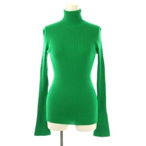 フレアスリーブ リブニットプルオーバー M グリーン /DF OS