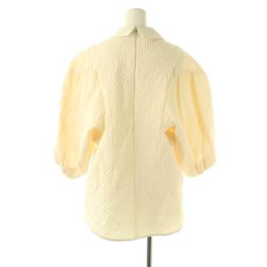 MACHATT ボリュームスリーブ キルティングブラウス F アイボリー /DF OS