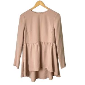 サイドリボンギャザー切替ブラウス フレア 長袖 36 ピンク S341-005 FY