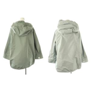 S Max Mara リバーシブル ジャケット ブルゾン フード 34 ライトブルー ライトグリーン /NR OS