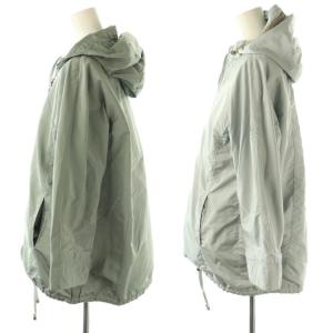 S Max Mara リバーシブル ジャケット ブルゾン フード 34 ライトブルー ライトグリーン /NR OS