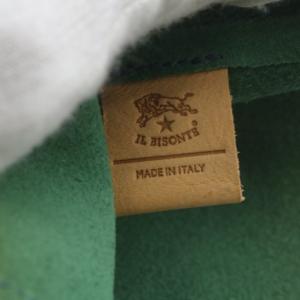 IL BISONTE トートバッグ ハンドバッグ レザー グリーン /YO19