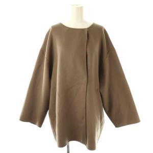 HAMILTONダブルフェイスウールショートコクーンコート アウター モカ /DO OS