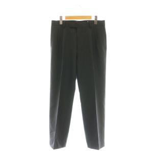 LUEFACED WOOL TWOーTUCK SLACKS 4 チャコール