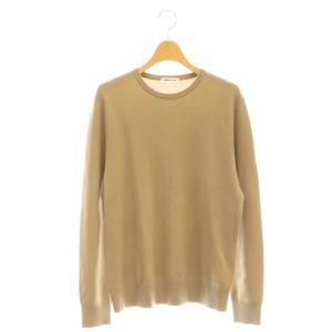 クルーネックプルオーバー ニット セーター ウール ベージュ /CX OS