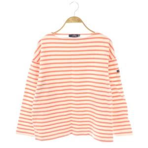 ボーダーカットソー バスクシャツ SM ホワイト ピンク /DF OS