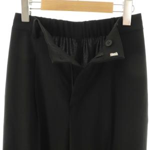 COLLAGE GALLARDAGALANTE 高機能とろみパンツジャージ ストレート ジッパーフライ 1 黒 /NR OS
