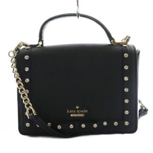 2WAYバッグ ハンド ショルダー レザー 黒 ブラック /SS OS