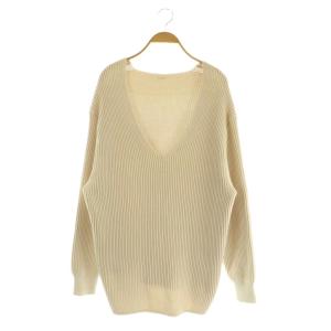 Code Lily Vネックプルオーバー ニット セーター 長袖 ベージュ /MY OS