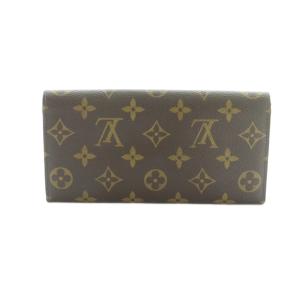 LOUIS VUITTON ポルトフォイユ エミリー 長財布 小銭入れ フラップ モノグラム柄 ブラウン M60138 /MI OS