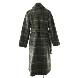 MERCURYDUO 24AW シャギーロングチェスターコート S ダークグレー ブラック ライトグレー /DO OS