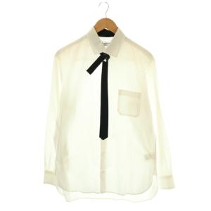 フェイクタイブロード 長袖シャツ 3 ホワイト ブラック HQ-B11-801 /CX OS