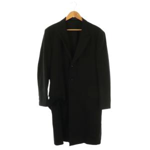 wool gabardine 3Bコート 4 ブラック