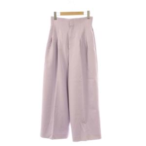 24AWハイウエストワイドパンツ タック 36 ラベンダー /DF OS