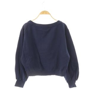 Lily Brown LilyBrown 24AW Lily Bear リボンスウェット トレーナー F ネイビー /DF OS