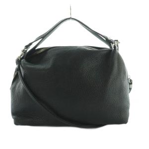 アリファ ALIFA M 2WAYバッグ ハンド ショルダー レザー 黒 ブラック /SS OS