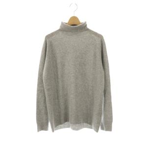 CAPRI タートルネックプルオーバー ニット セーター 長袖 ウール グレー /NR OS