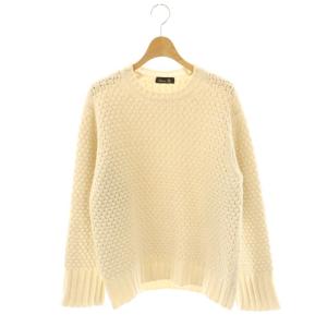 ウールクルーネックセーター ニット プルオーバー アイボリー /CX OS