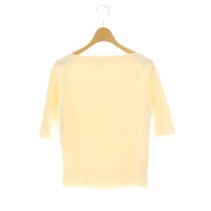 25SS シンプルボートネックカットソー 七分袖 アイボリー /DO OS