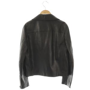 Theory LUXE LEATHER MOTO JKT ラムレザーダブルライダースジャケット ジップアップ S ブラック