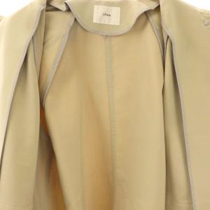 IENA トリプルクロスフードコート スプリングコート 38 ベージュ /ES OS SH