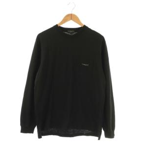 ポケット付L/Sカットソー S ブラック /DO OS AD