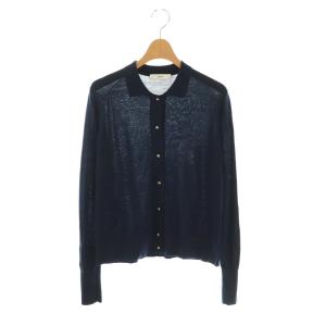 24AW スーパーファインウール カーディガン ニット ネイビー /DF OS