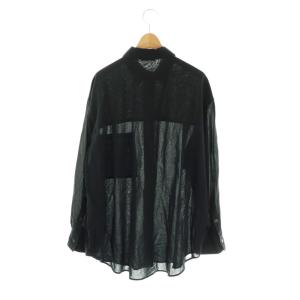 EVERYDAY I LIKE 25AW Cotton Sheer Wash ブラウス シアー ブラック