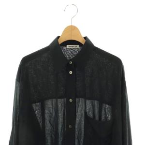 EVERYDAY I LIKE 25AW Cotton Sheer Wash ブラウス シアー ブラック