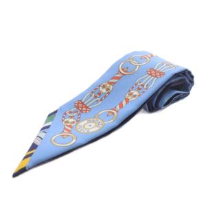 HARNAIS EN ROSACE ハーネスの薔薇窓 スカーフ シルク ブルー