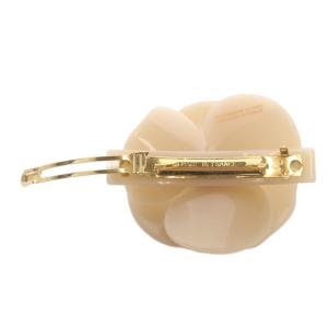 Alexandre De Paris カメリアバレッタ ロゴ ピンクベージュ /SR