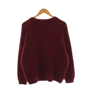 KNIT P/O メランジウールニットセーター  プルオーバー S ボルドー /CX OS