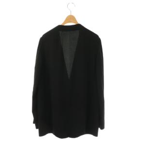 Theory POWDER CREPE COLLARLESS JK N ノーカラージャケット 8 ブラック /DO OS