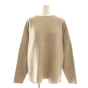 24AW コットンダブルフェイスプルオーバー ニット セーター モカブラウン /CX OS